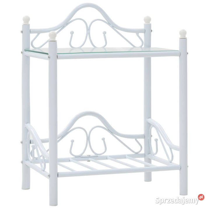 Stoliki nocne 2 stal i hartowane szkło 45x305x60 Warszawa