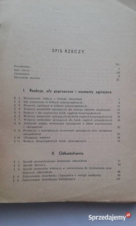 Zadania ze statyki belek prostych Witold skrypt, zeszyt ćwiczeń, zbiór zadań, testów Gdynia