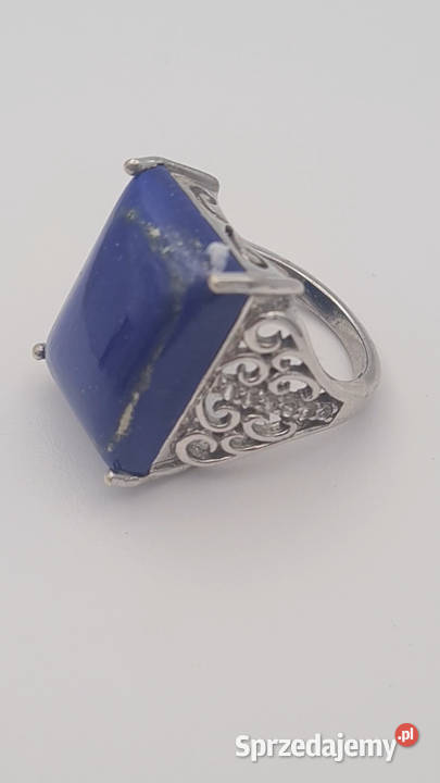 Pierścionek srebro 925 z lapis lazuli i