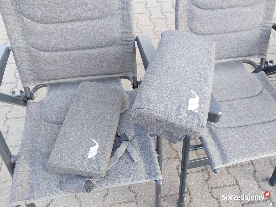 Krzesła kempingowe Frankana high Q grey line 140 Czołowo-Kolonia sprzedam