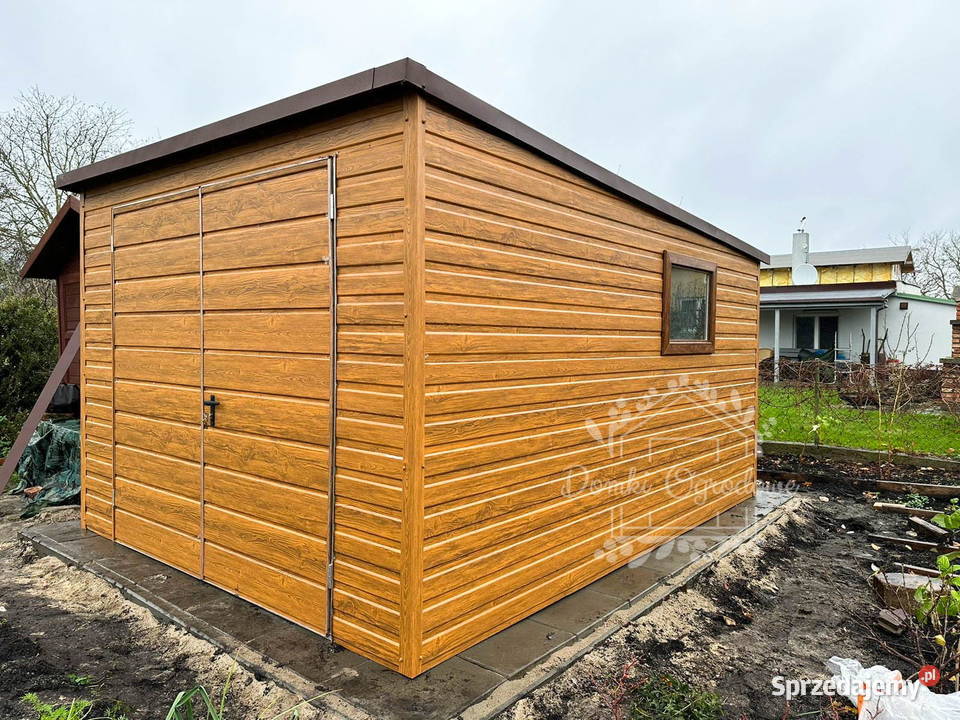 Domek Ogrodowy Schowek 4x3 Brama Dwuskrzydłowa Żnin