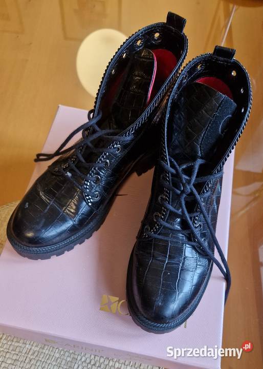 Botki damskie Carinii sznurowane wysokie stan b Lublin