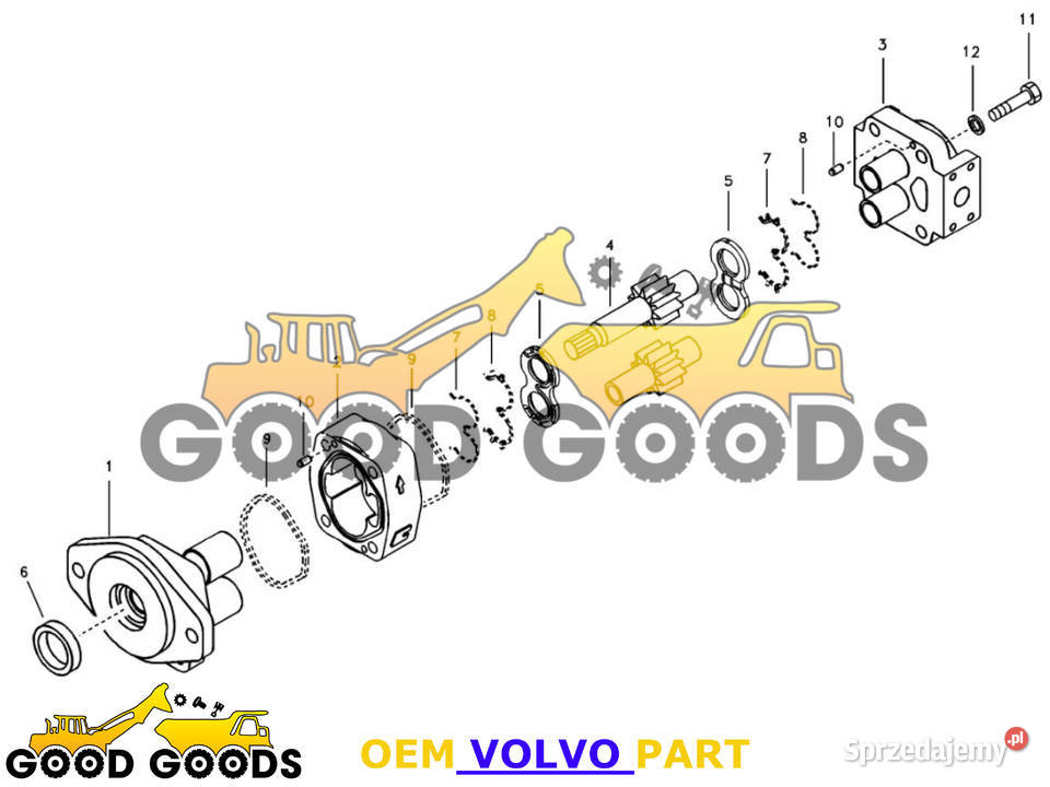 VOLVO POMPA HYDRAULICZNA 14524186 Władysławów