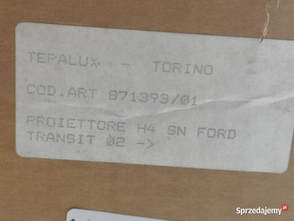 LAMPA LEWY PRZÓD FORD TRANSIT 20002006 NOWA Lampy przeciwmgielne