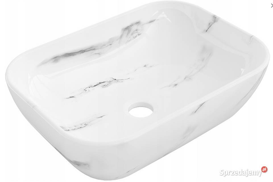 Umywalka ceramiczna nablatowa 45x32 Kamień 3 Choroszcz sprzedam