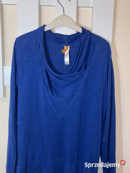Bluzka damska plus size w kolorze chabrowym Bluzki i koszule Olesno