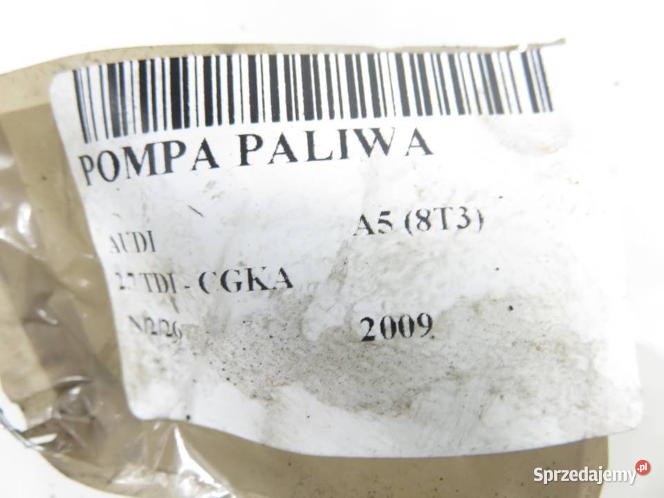 POMPA PALIWA AUDI A5 8T3 27 TDI CGKA 8K0906095A osobowe