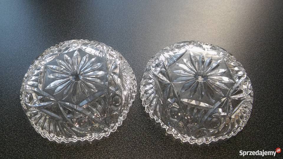 przepiękny kryształ kryształowe talerzyki Dom i Ogród pomorskie Gdańsk sprzedam