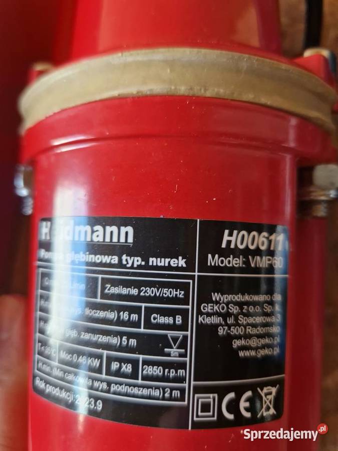 Pompa głębinowa VMP60 typ nurek geko H00611
