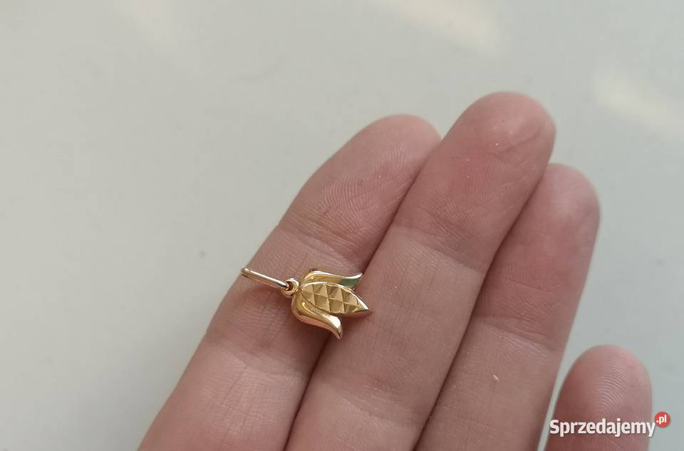 złota zawieszka tulipan złoto 583 złoto Toruń