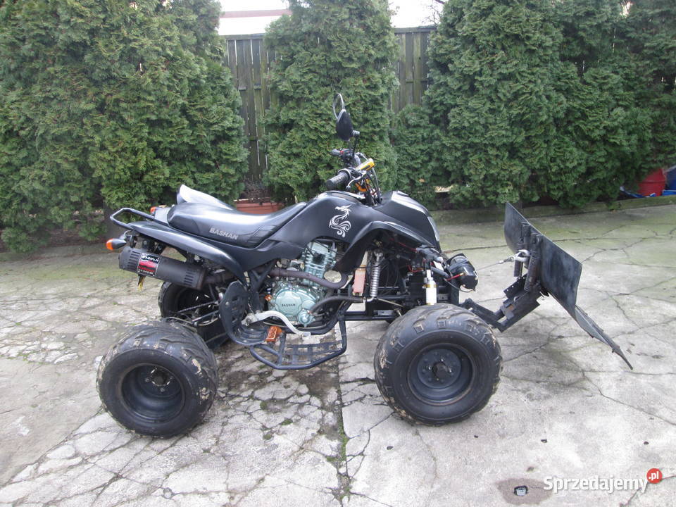 Quad Atv Bashan 200 zarejestrowany z pługiem i opolskie Praszka
