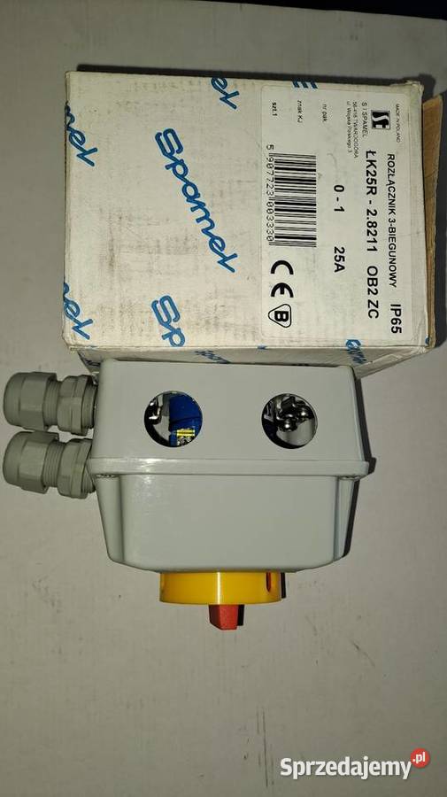 Rozłącznik 3 biegunów ŁK25R 28211 przełącznik łódzkie Bełchatów