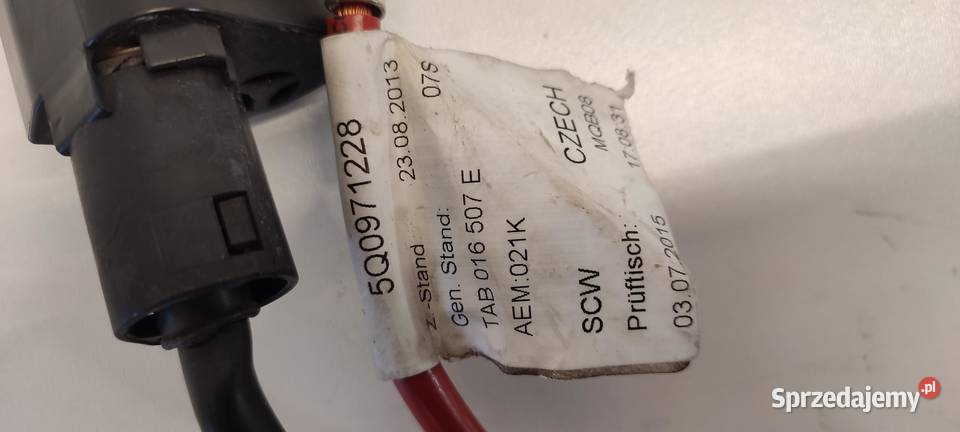 SKODA OCTAVIA III KLEMA INSTALACJA AKUMULATORA