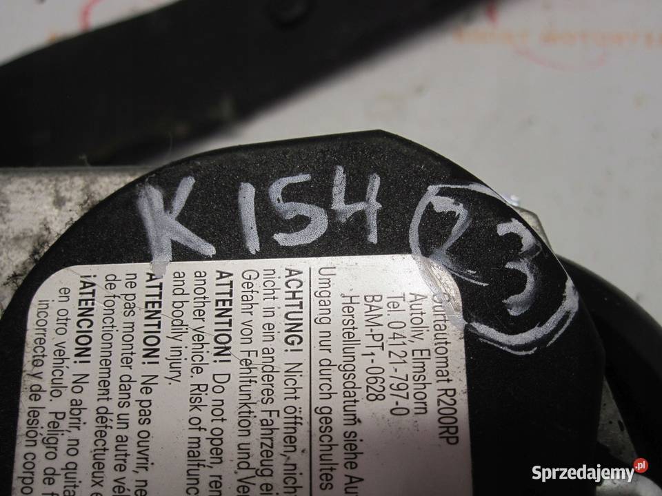 VW GOLF VI 09r pas bezpieczeństwa prawy Kielce sprzedam