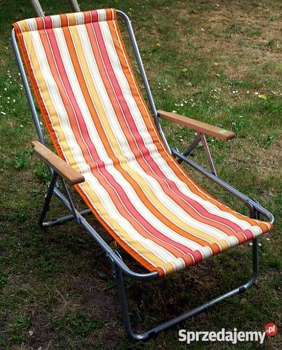 Leżak ogrodowy turystyczny plażowy