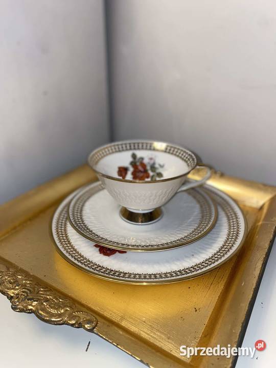 Trio śniadaniowe filiżanka porcelana bavaria Kraków