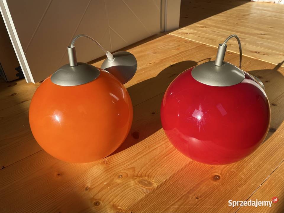 Lampy wiszące czerwona i pomarańczowa 175 każda Brwinów