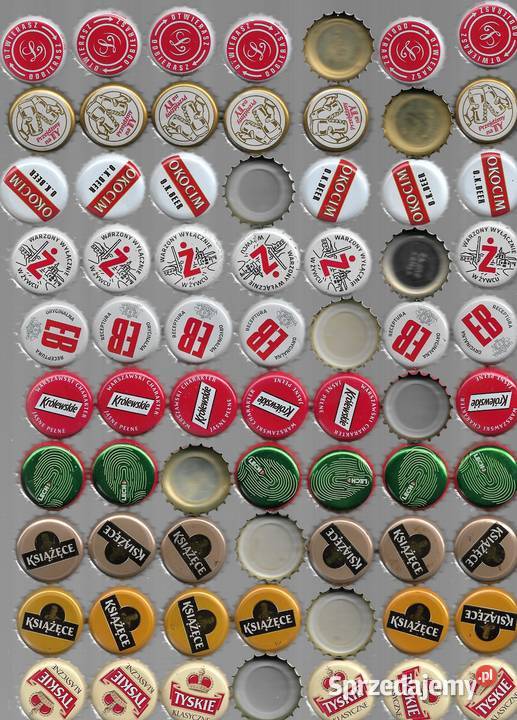 Kapsle polskie z piwa 14 Birofilistyka Puławy sprzedam