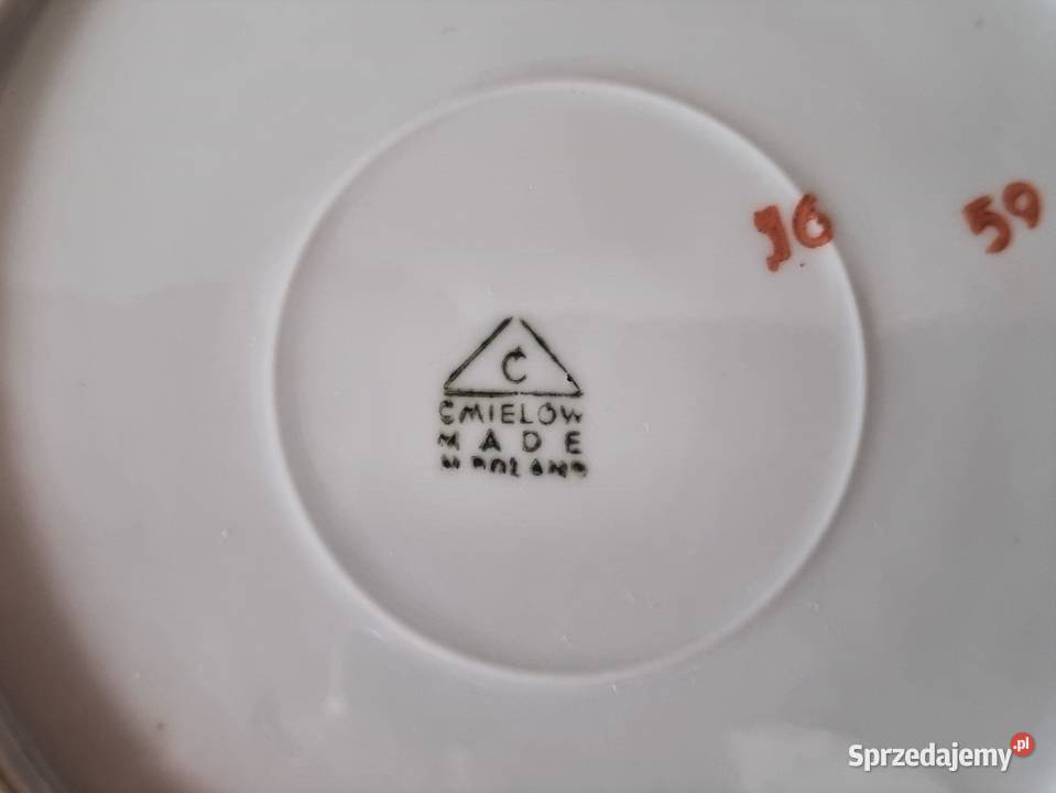 6 talerzyków deserowych porcelana Ćmielów Dom i Ogród mazowieckie Warszawa