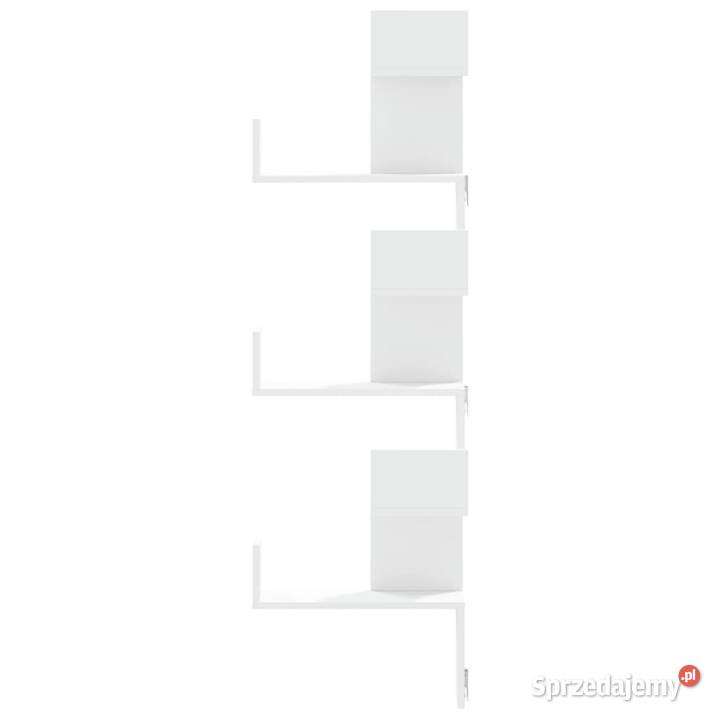 vidaXL Narożna półka ścienna białaSKU852636 Warszawa