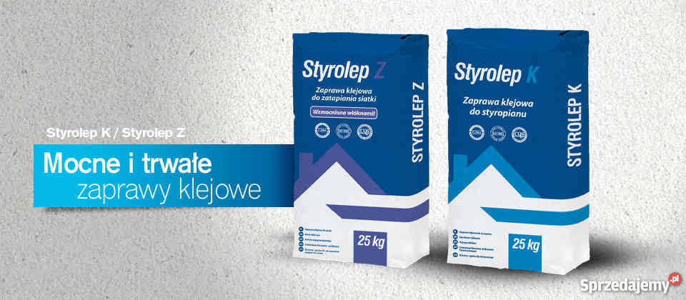 Klej do styropianu Styrolep K Zduńska Wola zewnętrzne Sieradz