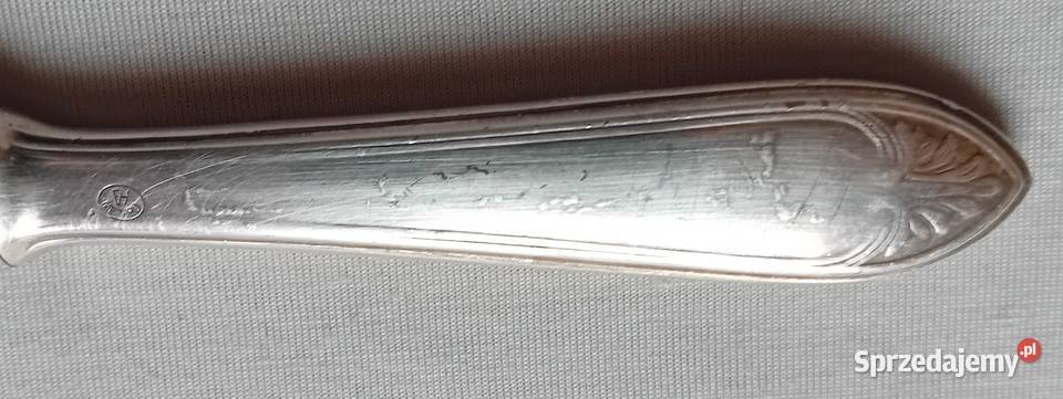 Platerowany nóż stołowy Hefra MET 90 PRL Koźminek