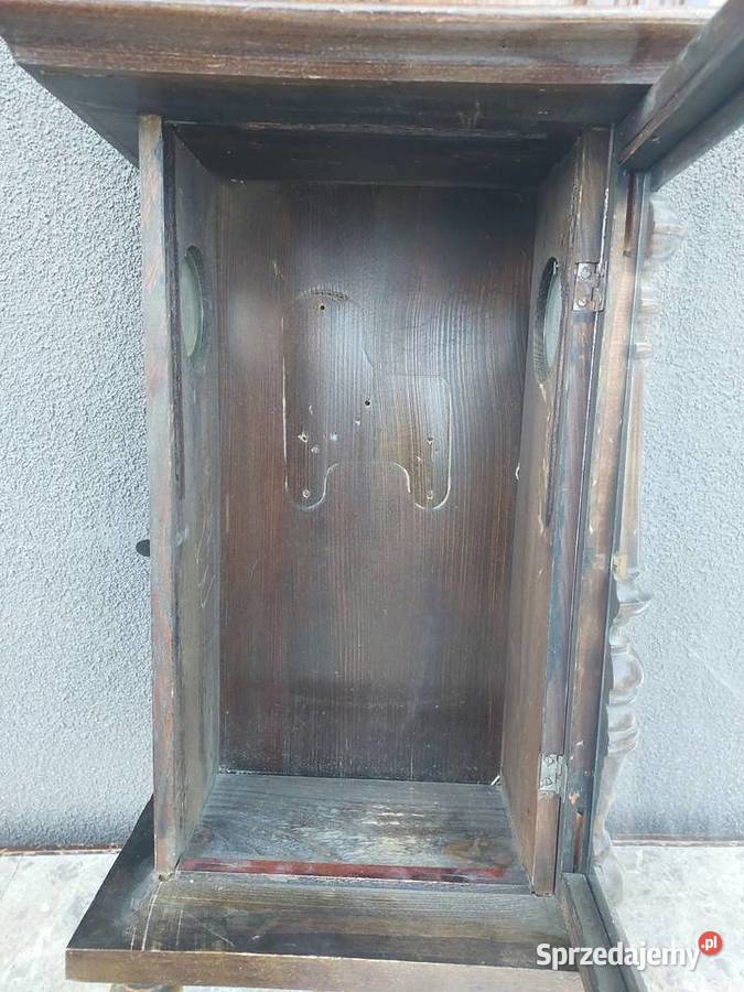 Szafka witrynka kapliczka ze skrzyni zegara Antyki Tczew