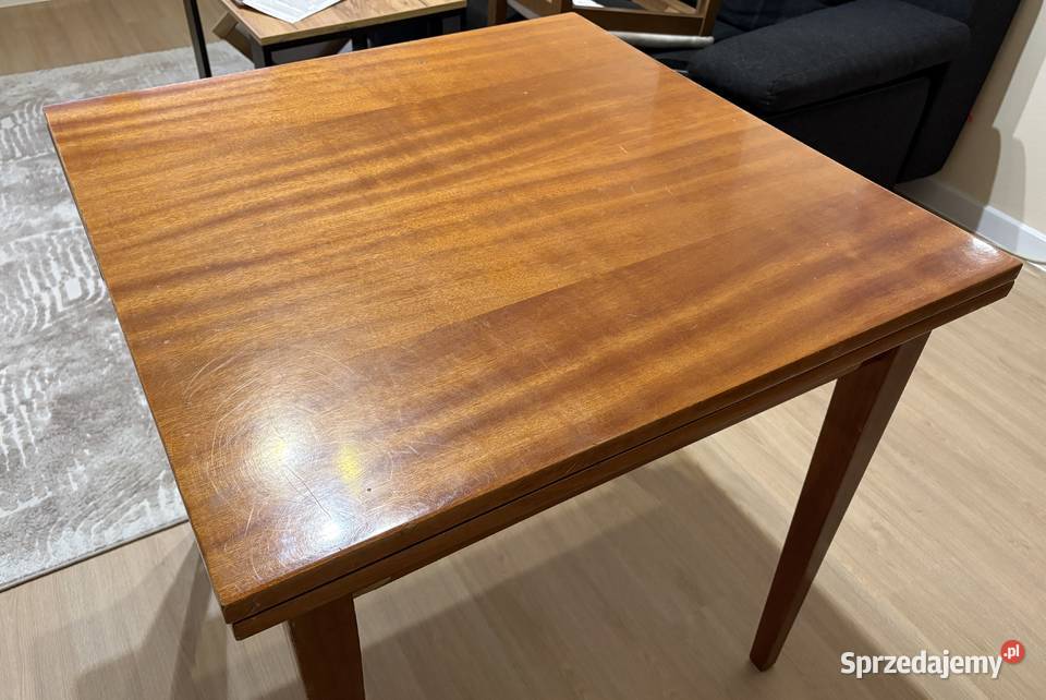 Stół drewniany 77x77 Rozkładany 77cm Warszawa sprzedam