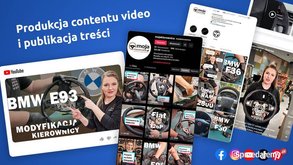 Prowadzenie social media content wideo Facebook Wrocław