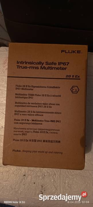 iskrobezpieczny multimetr cyfrowy TrueRMS Fluke Sulęcin sprzedam