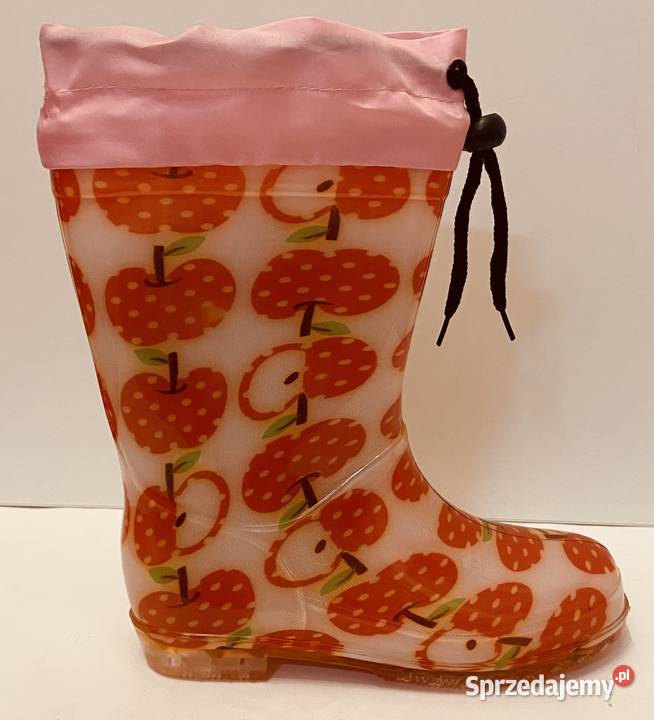 Dziewczęce kalosze w jabłka rozmiar 32 Rozmiar 32 Żyrardów