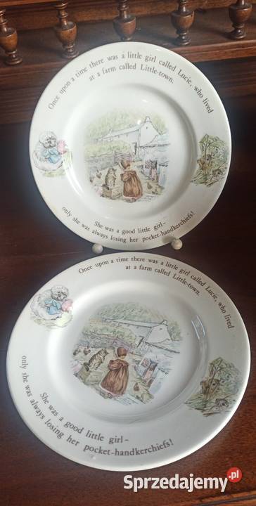 Talerzyki z bajkami Mrs Twiggy Winkle Wedgwood Antyki, Sztuka, Kolekcje Gdańsk