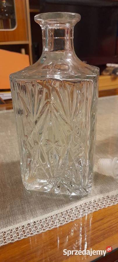 Karafki szklane i kryształowe przezroczysty Warszawa sprzedam