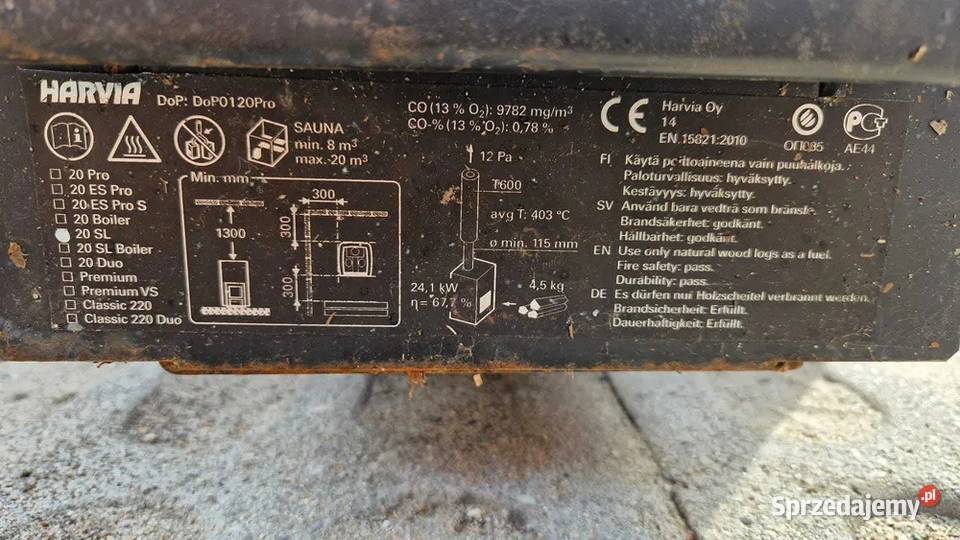 Piec do sauny fińskiej HARVIA zewnetrznej na Sauny Zielona Góra