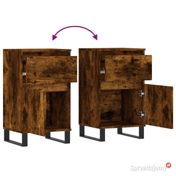 Szafki 2 przydymiony dąb 40x35x70 WM831175 Meble mazowieckie Warszawa sprzedam