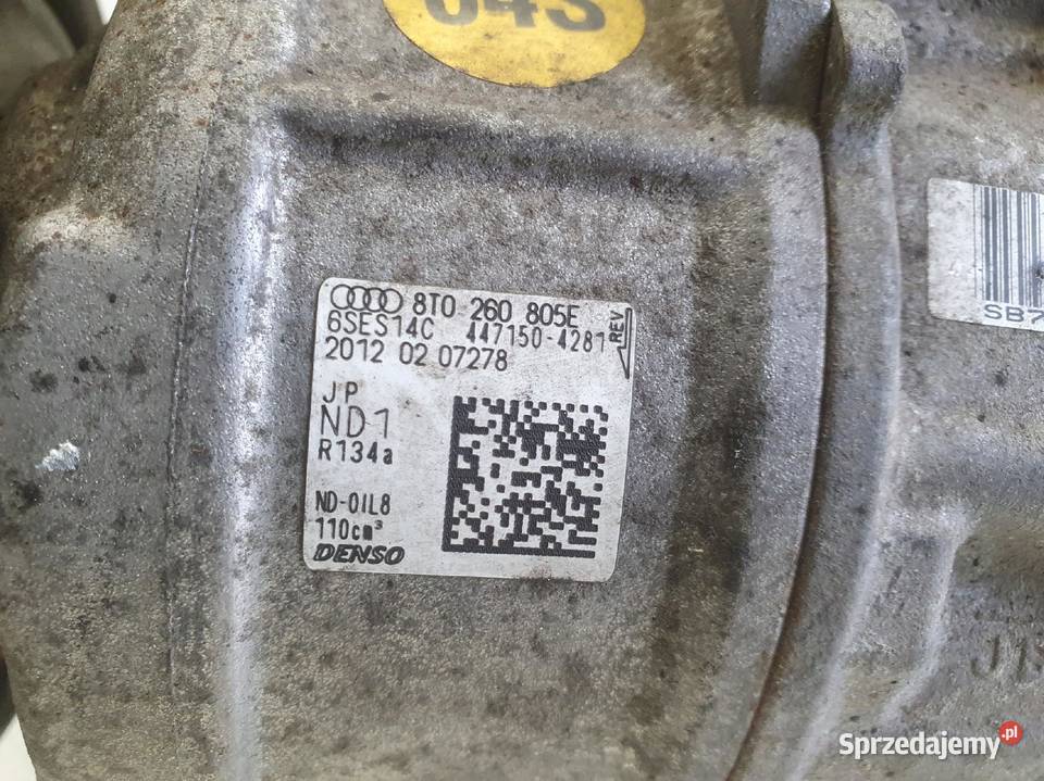 SPRĘŻARKA KLIMATYZACJI Audi A4 B8 18 TFSI Części samochodowe