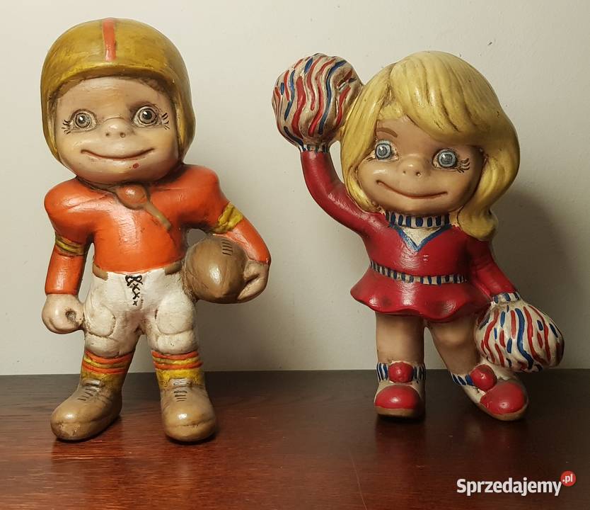 RagbyRugbysta i Czirliderka figurki Łódź sprzedam