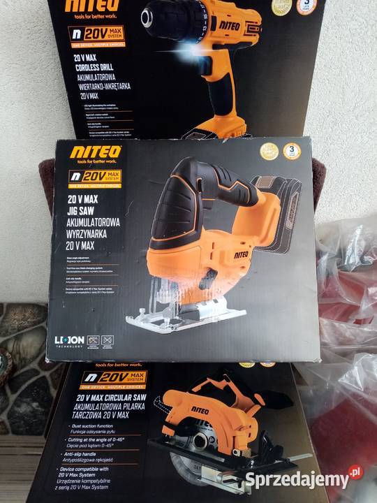 Zestaw elektronarzędzi akumulatorowych 3 Nowe Wieliczka sprzedam