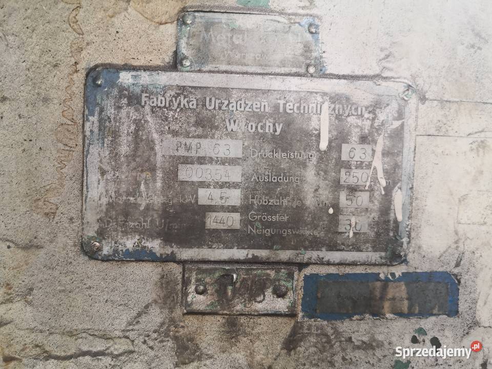 Prasa PMP 63 układ elektryczny sprawny Grabów nad Prosną sprzedam
