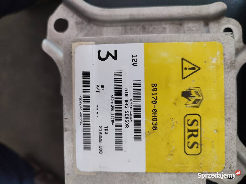 Sensor poduszek powietrznych Toyota Aygo 1 lubelskie Mętów sprzedam
