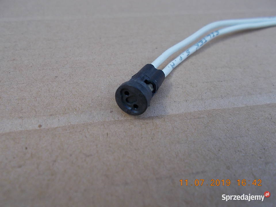 Oprawka halogenowa G4 z przewodami na 12V