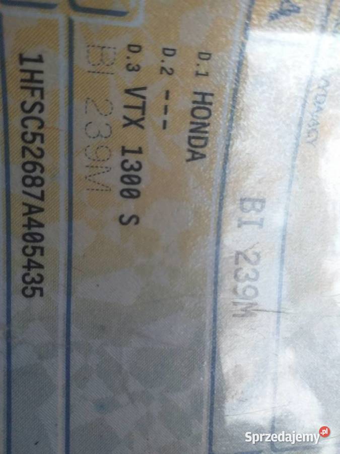 Honda vtx1300 Honda podlaskie