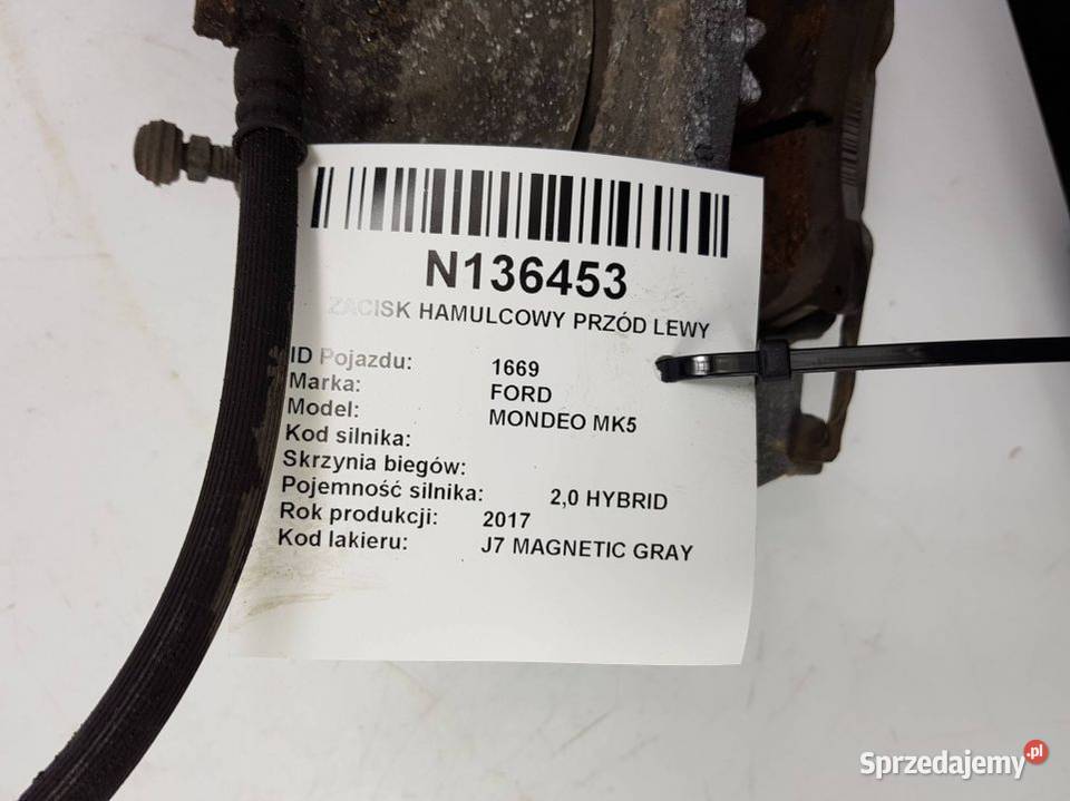 ZACISK HAMULCOWY LP DG9C2B302AB FORD MONDEO MK5 osobowe Lipno