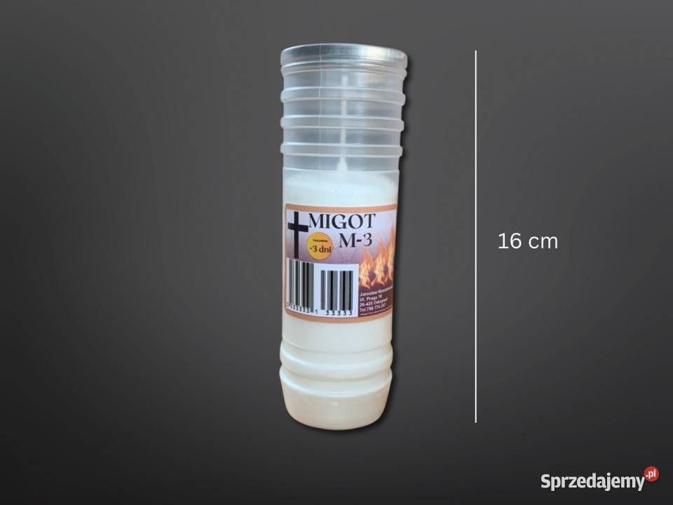 Wkłady parafinowe do zniczy 24 sztuki producent Odrzywół