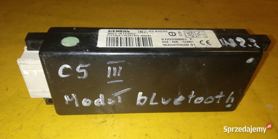moduł bluetooth 9665099680 Citroen C3 C4 C5 łódzkie Piotrków Trybunalski
