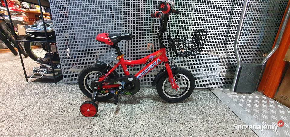 Rower dziecięcy 12 czerwony Dziecięce podkarpackie