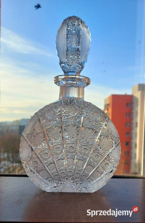 Piękna karafka kryształowa Bohemia dolnośląskie