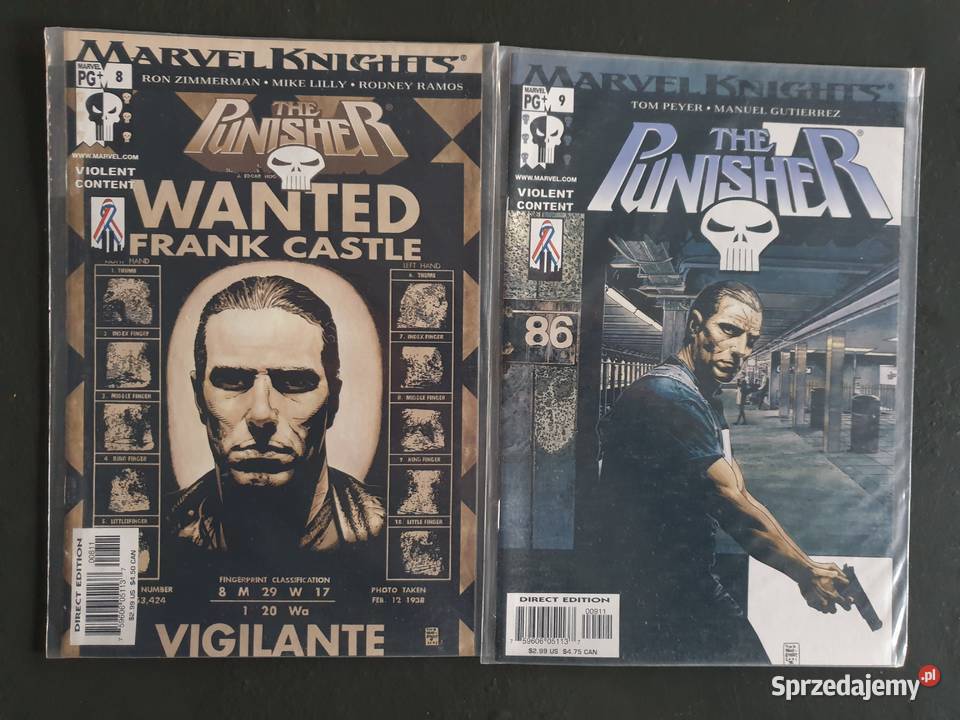 Marvel Knights The Punisher 6 oryginalnych Superbohaterowie sprzedam