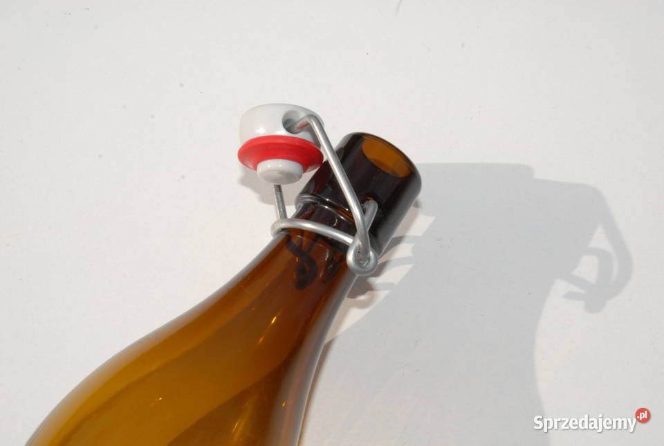 Butelki szklane 500ml z korkiem kapslem huśtawką Cieszyn