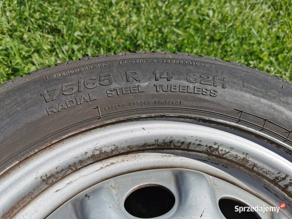 Koła 14 17565R14 4x100 Nissan ET45 lato 2 stalowe Zawiercie